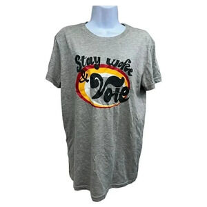 American Eagle Graphic Tee Stay Woke And Vote Size XS